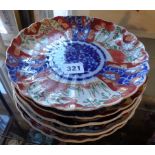 Six Imari dishes