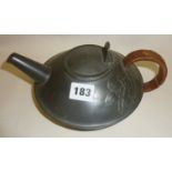 Archibald Knox designed Arts and Crafts Tudric Pewter teapot 0231, retailed by Liberty & Co