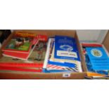 Quantity of 1960's and 1970's football programmes and books including WBA, Villa, Tottenham and