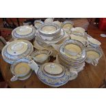 Extensive Royal Doulton "Tewkesbury" china dinner and tea service, over 64 pieces, inc. two tureens,