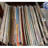 Box of assorted vinyl LPs