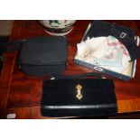 Four vintage clutch evening bags, and ladies accessories