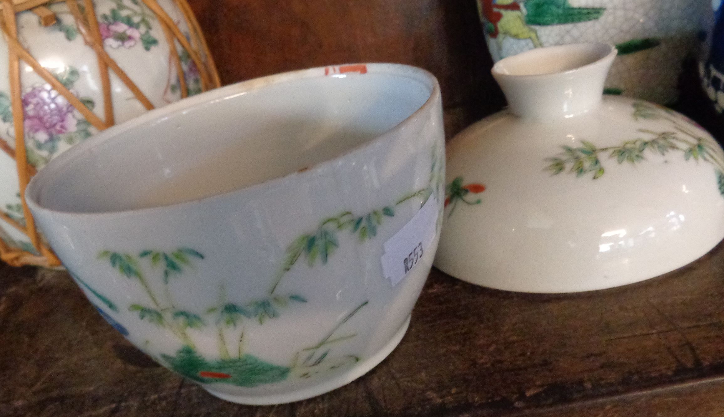 Assorted Chinese porcelain ginger jars, blue and white, crackleware etc (8 items) - Image 5 of 6