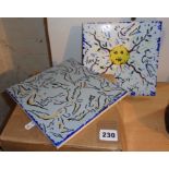 Set of six ceramic tiles - "La Suite Catalane", designed by celebrated Surrealist artist Salvador