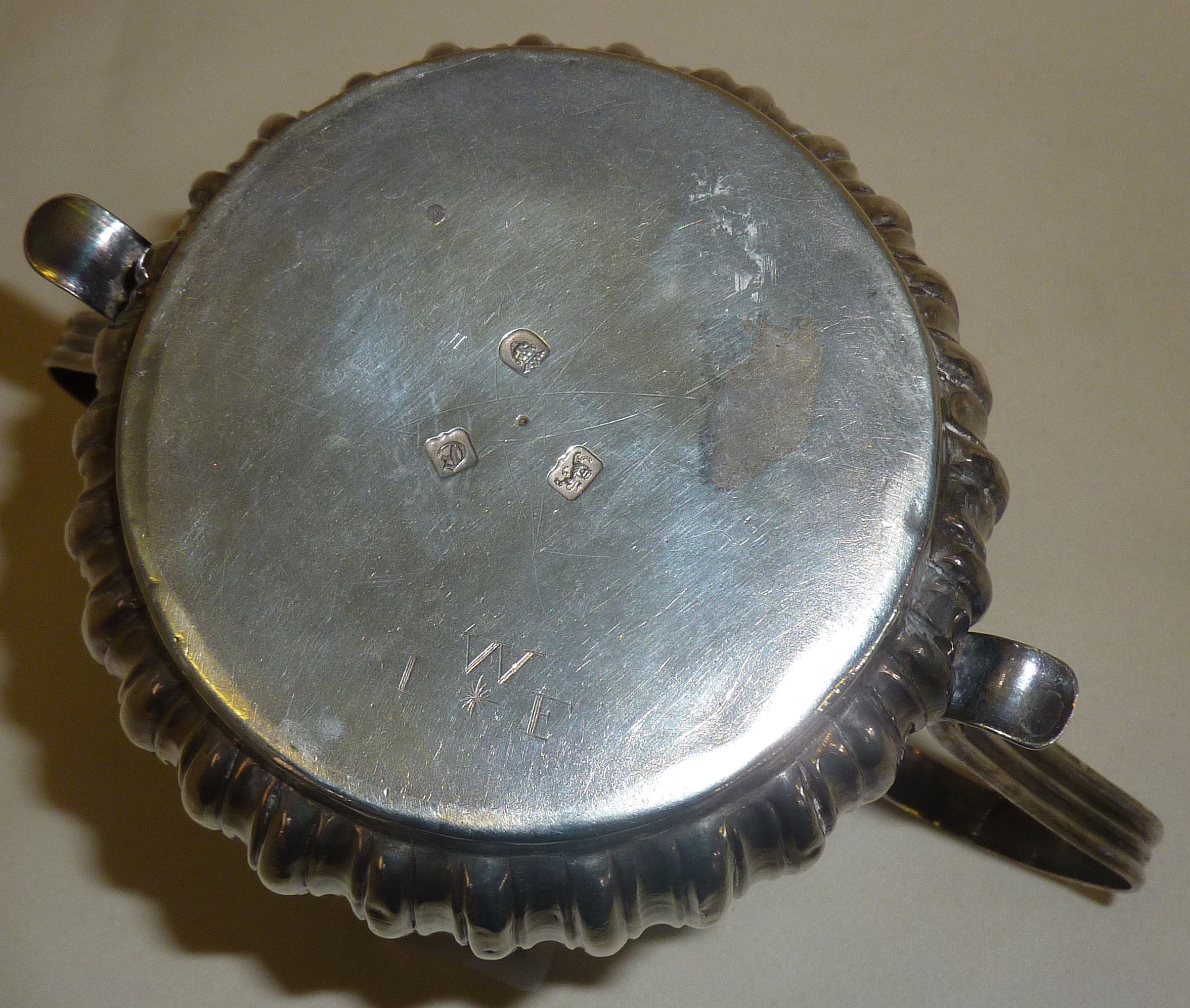 Large George III two-handled silver porringer or loving cup, hallmarked for London 1762, John Moore, - Image 2 of 2