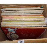 Box of Jazz and vinyl LPs
