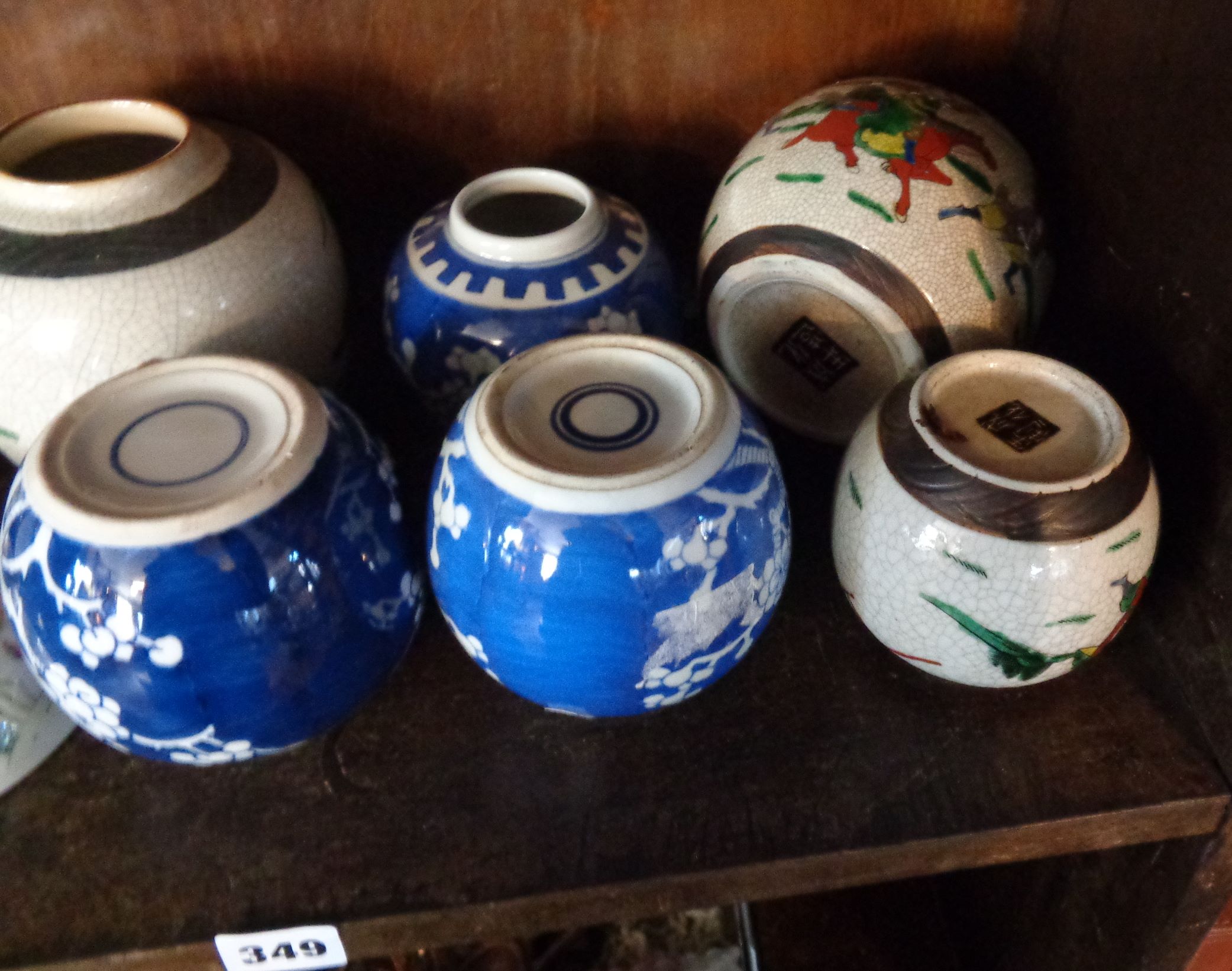 Four Continental polychrome floral tin glaze chargers (one marked verso "J.C.") and other ceramics - Image 2 of 2