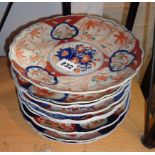 Nine assorted Imari dishes