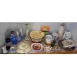 Large shelf of assorted chinaware