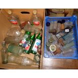 Collection of assorted old bottles