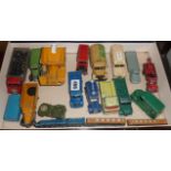 Early Dinky Toys die-cast commercial trucks, train, advertising and military vehicles (16)