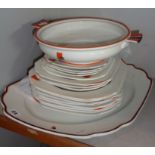 Shelley Art Deco part dinner service