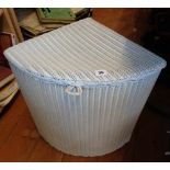 Lloyd Loom corner linen basket