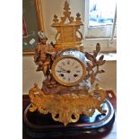 Louis XIV ormolu mantle clock