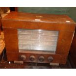 HMV wood cased valve radio