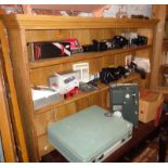 Pine dresser top of three shelves