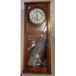 Vienna type wall clock in walnut case