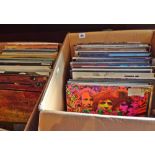Large collection in two boxes of vinyl LP's including Who, Queen, Cream, Stones, Clapton, Free and