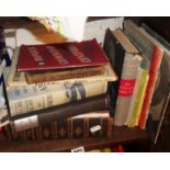 Assorted hard back books including WW2 booklets