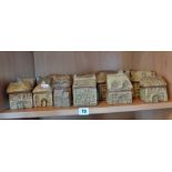 Collection of 29 Charmouth Pottery houses