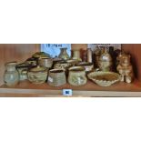 Studio Pottery: Collection of Charmouth Pottery including unusual honey pots