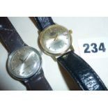 Two gentleman's vintage wrist watches, a Continental and a Systema