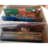 Box of assorted pop and jazz vinyl LP's