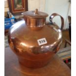 19th century copper flagon with lid