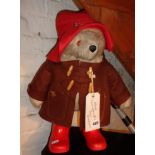 Original vintage Gabrielle Designs Paddington Bear with brown duffel coat