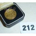 1913 gold Sovereign with hanging ring attached