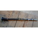 Old ebony clarinet