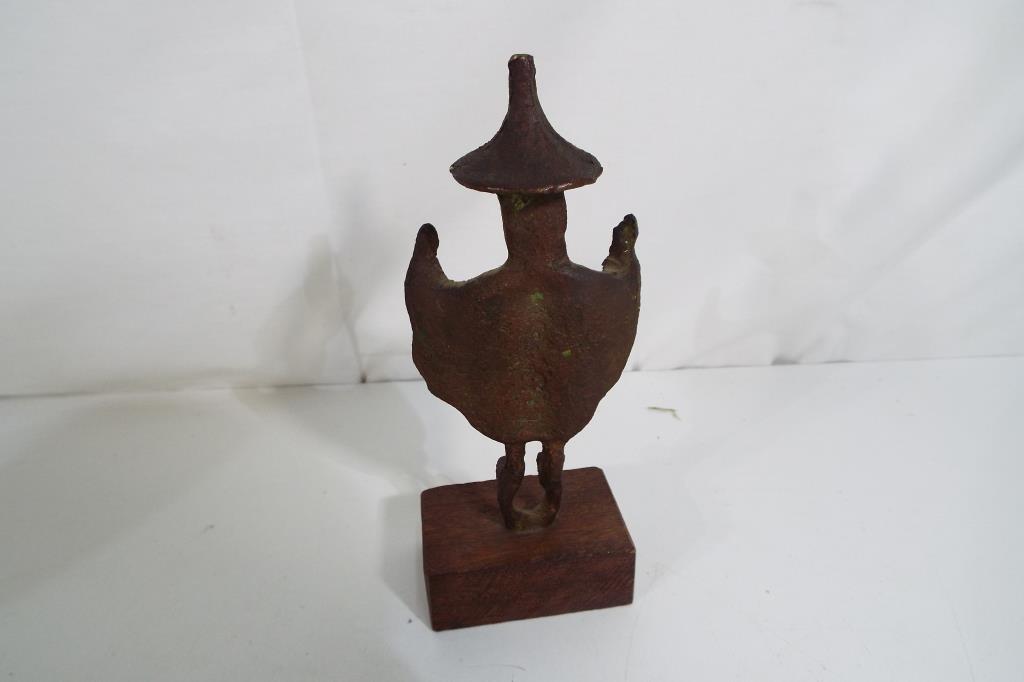 A small bronze statue depicting archaeol - Image 2 of 2