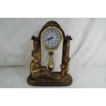 A Decorative Mantel Clock Roman numerals