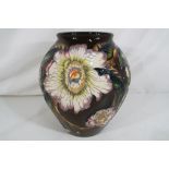 Moorcroft - a large ceramic Moorcroft Gustavia Augusta vase (Moorcroft design studio),