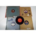 A small quantity of historical 78 rpm vinyl records to include Empire Day record,