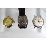 Lot to include two gentleman's wristwatches, one an Oris anti-shock T (lacking strap),