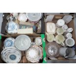 A mixed lot to include ceramics, glass ware,