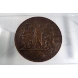 A 1878 France International Exposition copper medal by Udine approximately 8,