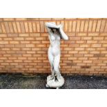 A concrete statue of a female approx 115cm (h) Est £30 - £50