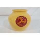 Moorcroft Pottery - A small Moorcroft pottery 'Flamminian' squat vase,