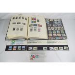 An album containing predominantly mint UK stamps and a small quantity of loose stamps,
