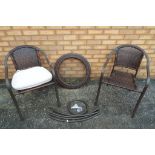 Unused Surplus Retail Stock - a garden Bistro set to include two chairs and a table Est £30 - £50