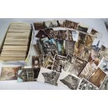 Philately - in excess of 600 early to mid period postcards to include UK and foreign views with