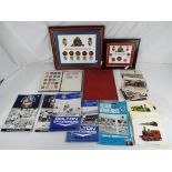 A lot to include a framed Britannia sterling coin collection,