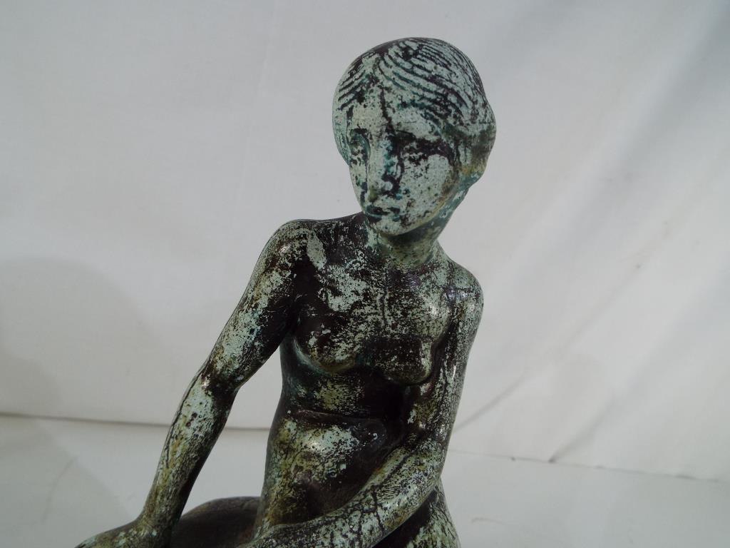 Evard Eriksen Sculptor - a reconstituted stone figurine based on the original sculpture, - Image 4 of 4