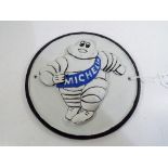 A cast iron wall plaque advertising Michelin Est £20 - £40