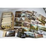 Philately - a collection of over 600 early to mid period UK topographical postcards including