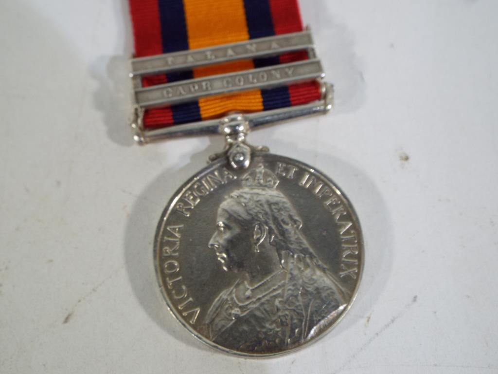 Boer War Queens South Africa medal (1899-1902) with Talana and Cape Colony bars,