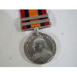 Boer War Queens South Africa medal (1899-1902) with Talana and Cape Colony bars,