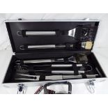 A Viners Cookware five piece barbecue set in travel case (unused)